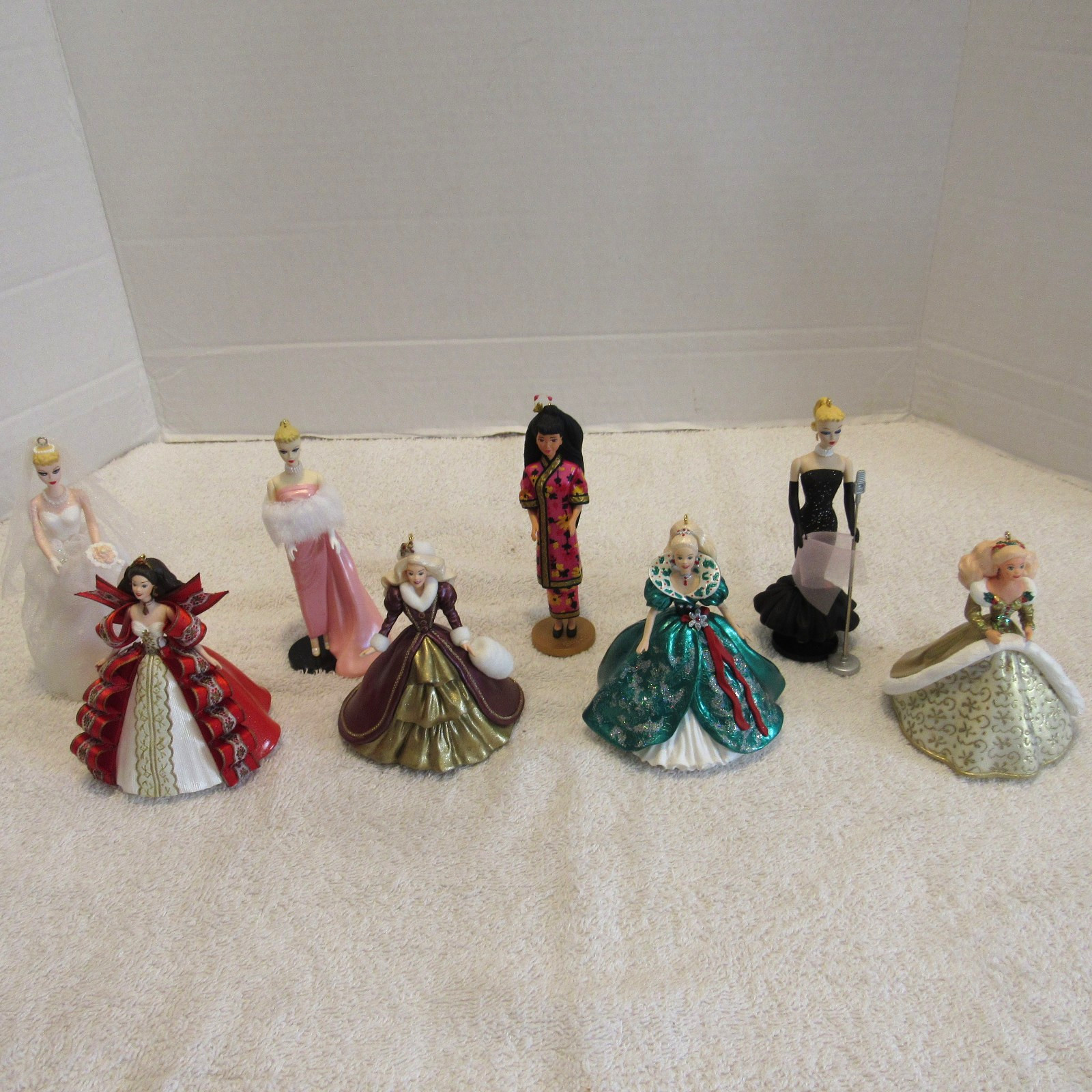 8 Vintage Hallmark Keepsake Holiday Barbie Doll Christmas Ornaments 1994 - 1997 8 Vintage Hallmark Keepsake Holiday Barbie Doll Christmas Ornaments 1994 - 1997