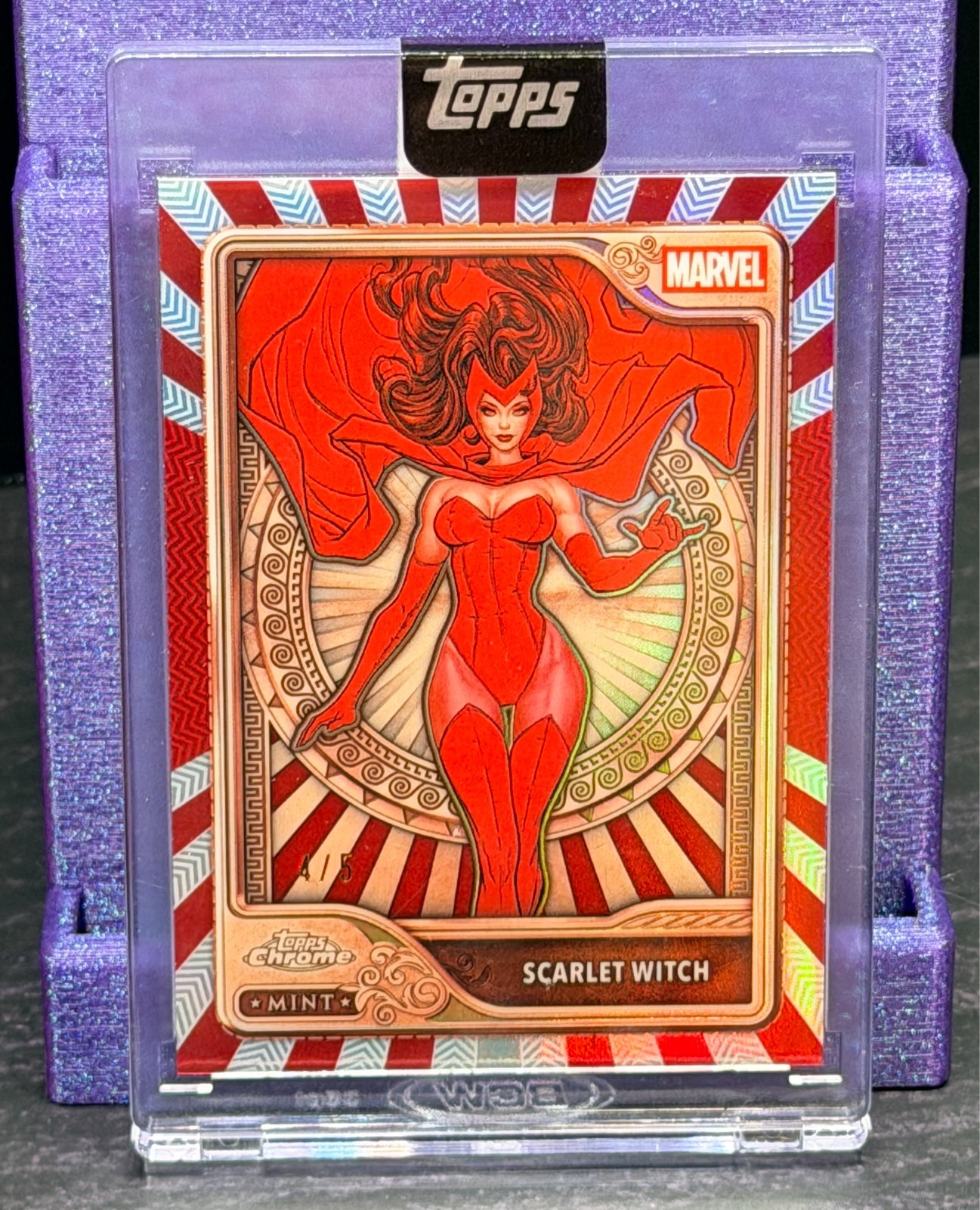 Scarlet Witch-2026 Topps Marvel Mint-Bronze- 1/5 ALPHA Scarlet Witch-2026 Topps Marvel Mint-Bronze- 1/5 ALPHA