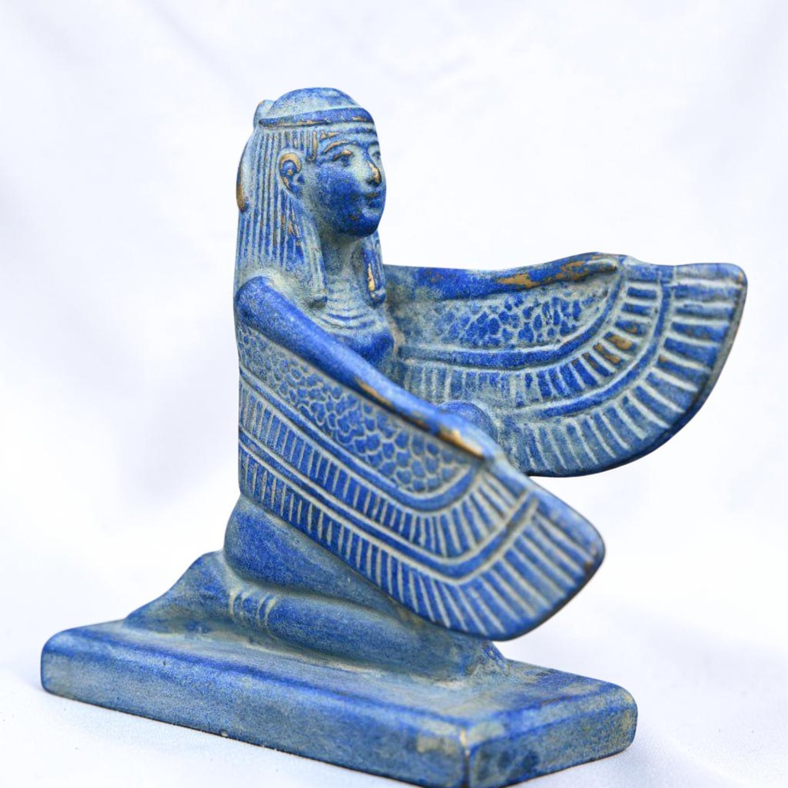 Ancient Egyptian Antique Goddess Isis Handmade Stone Statue Rare Pharaonic BC