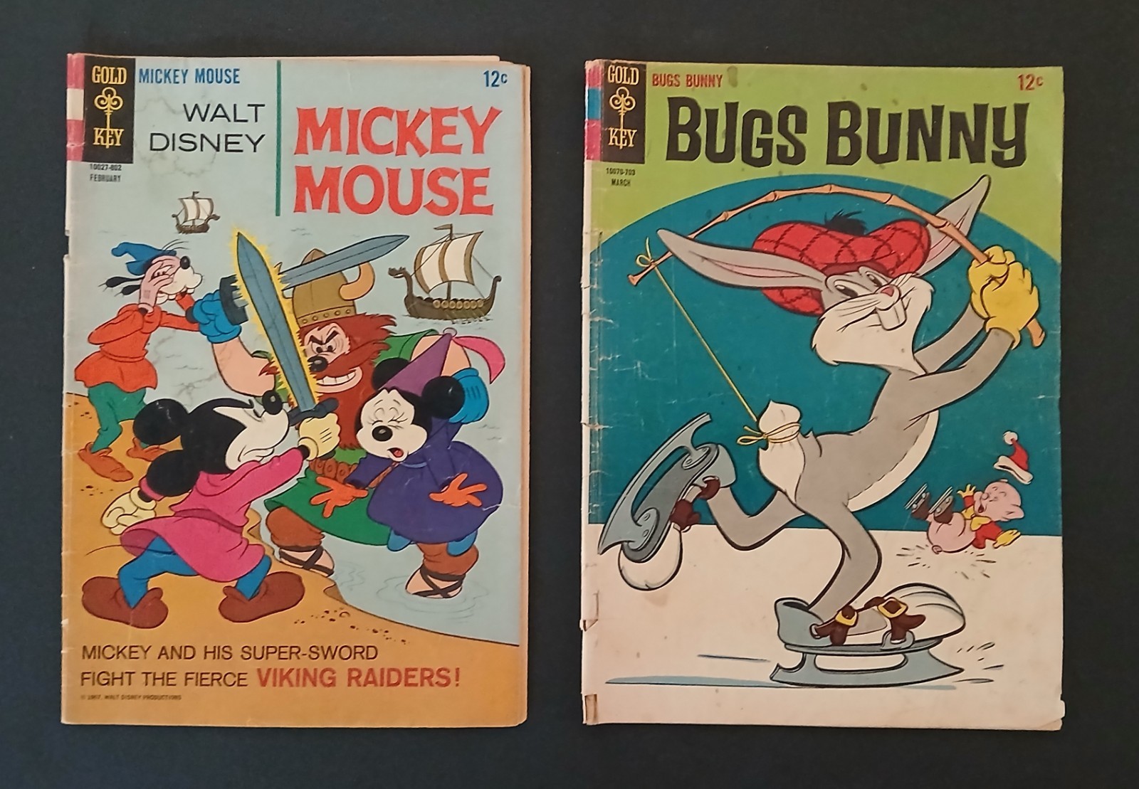 Disney Gold Key/Whitman Lot of Three comics Bronze Age VG/FINE BAGGED/BOARDED
