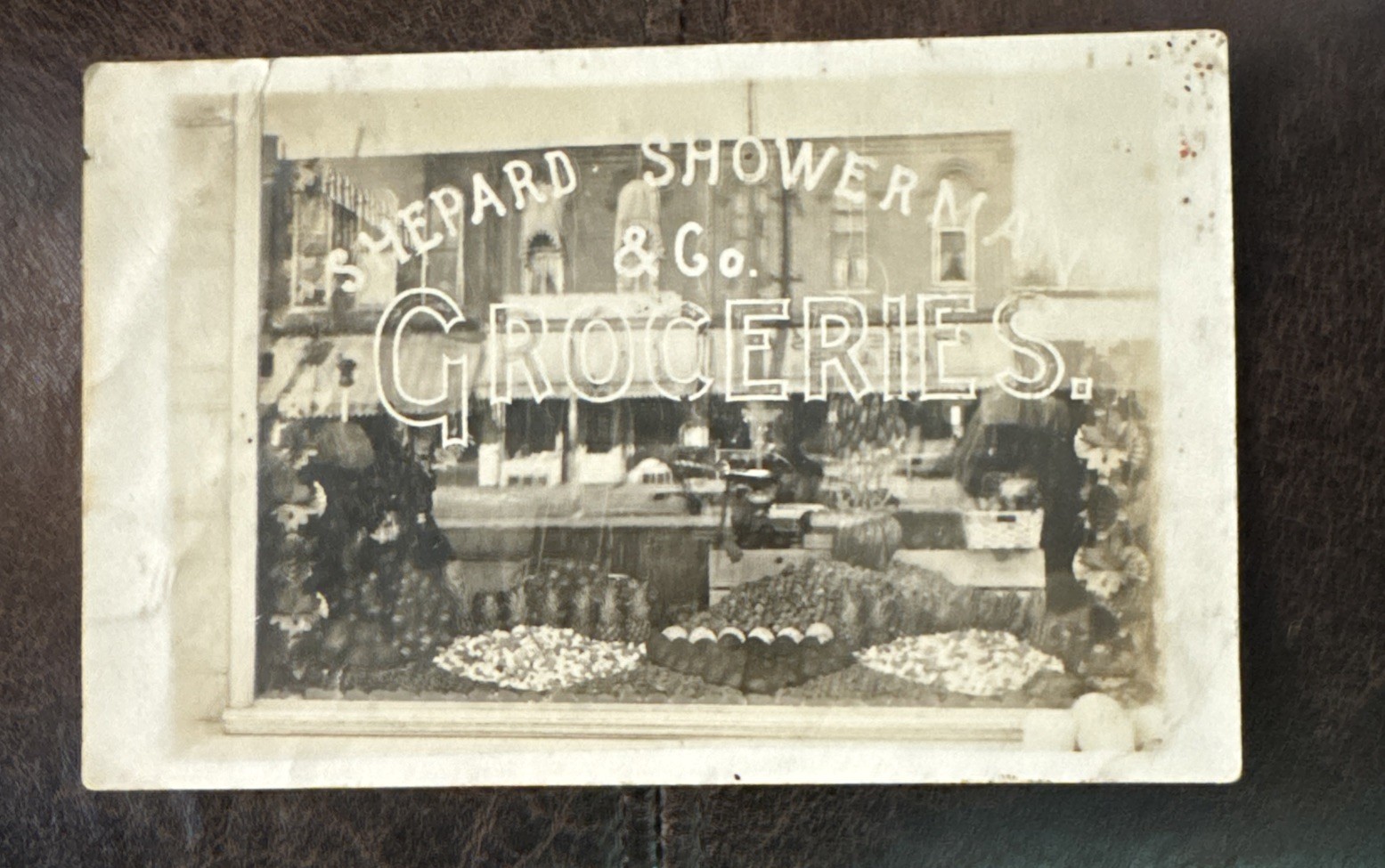 Shepard And Showerman Groceries, Paw Paw Michigan; real photo postcard RPPC RARE Shepard And Showerman Groceries, Paw Paw Michigan; real photo postcard RPPC RARE