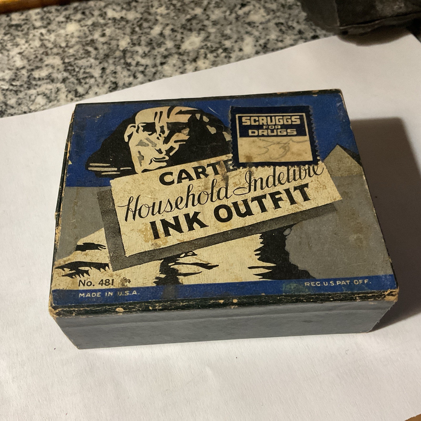 Carter’s Marking Ink Outfit Boston MA Instrument In Original Box -Unused
