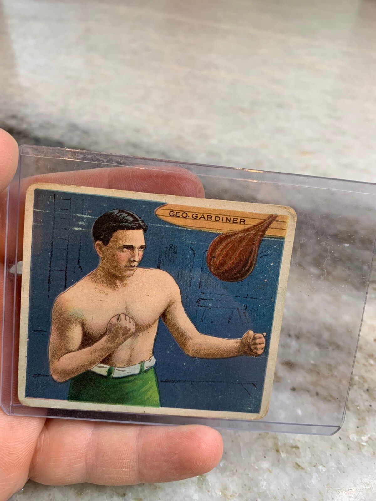 Rare Victorian Geo George Gardiner Early Boxing Trading Card Ireland & New York