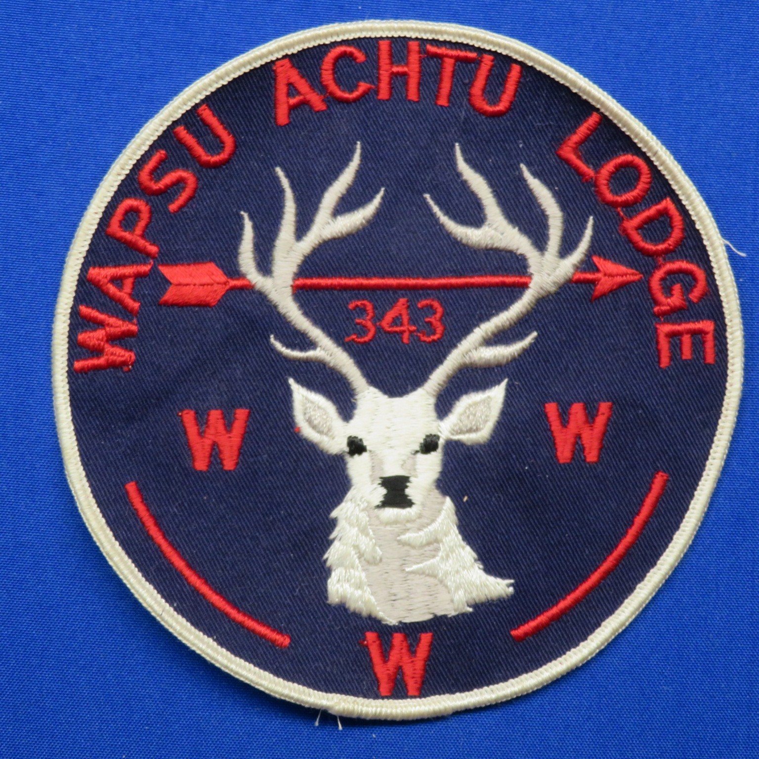 Boy Scout OA Wapsu Achtu Lodge 343 J1 Order Of The Arrow Jacket Patch PA 259C1