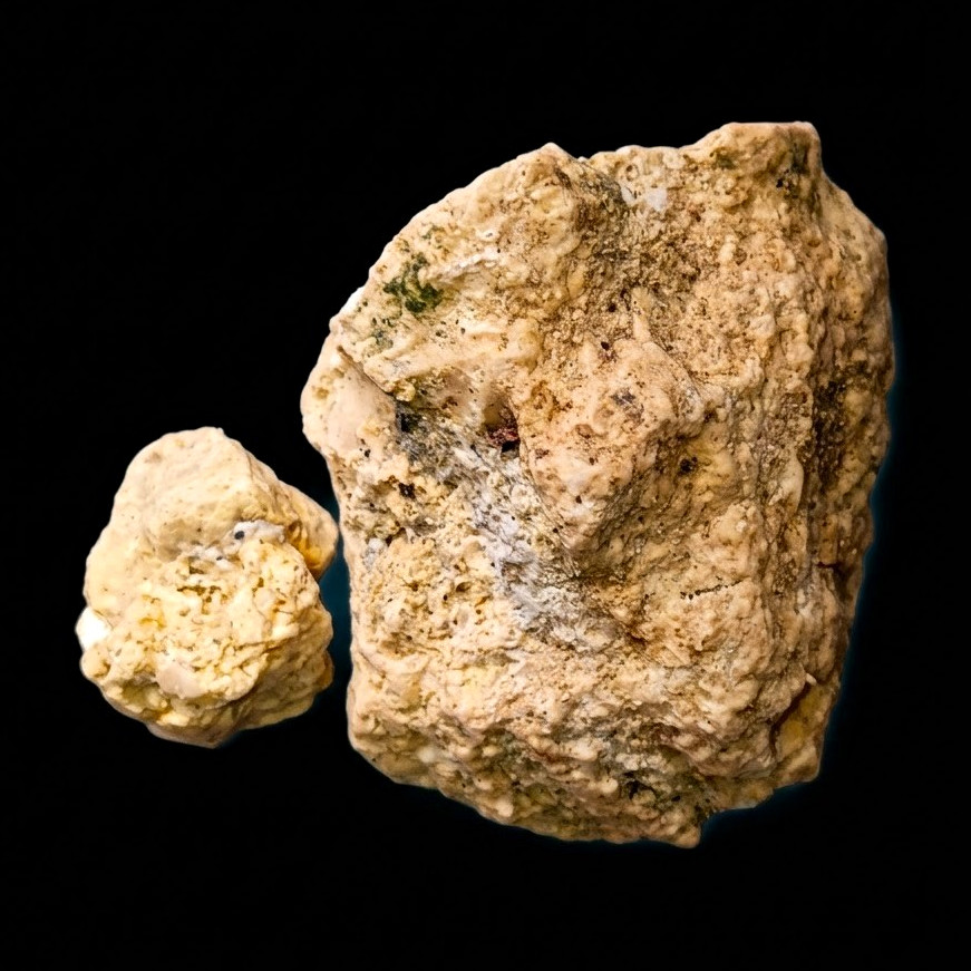 Natural Raw Fossiliferous Limestone Rock Specimen Rough Coquina Mineral Lot (2pc