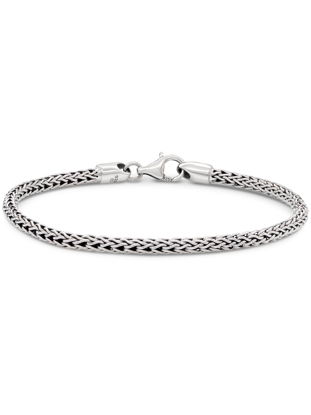 DEVATA Bali 925 Sterling Silver Dragon Bone Chain Bracelet 3mm, 6.5 DEVATA Bali 925 Sterling Silver Dragon Bone Chain Bracelet 3mm, 6.5