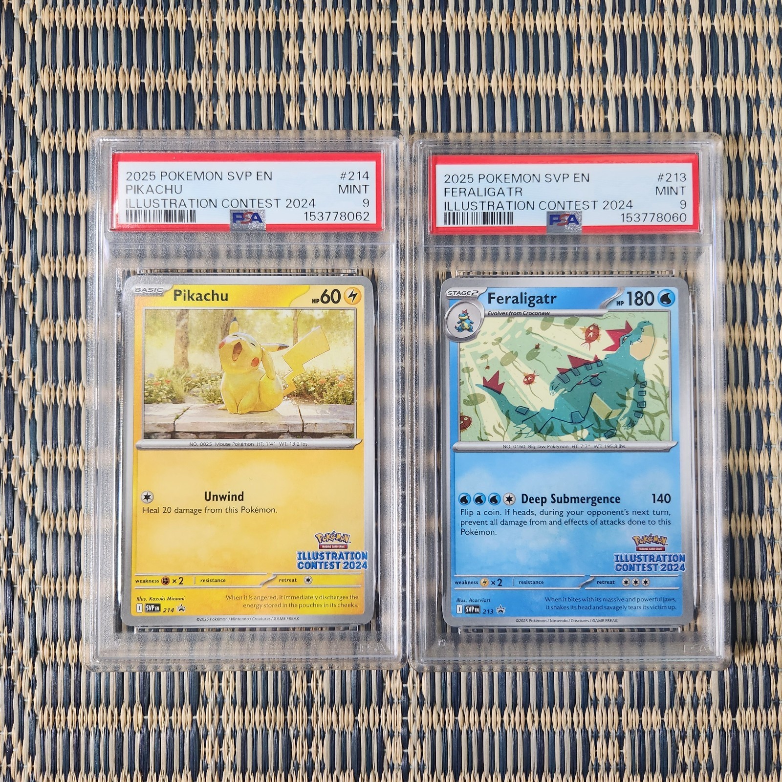 2025 Pokémon Illustration Contest Complete PSA 9 Pikachu/Feraligatr set 2025 Pokémon Illustration Contest Complete PSA 9 Pikachu/Feraligatr set