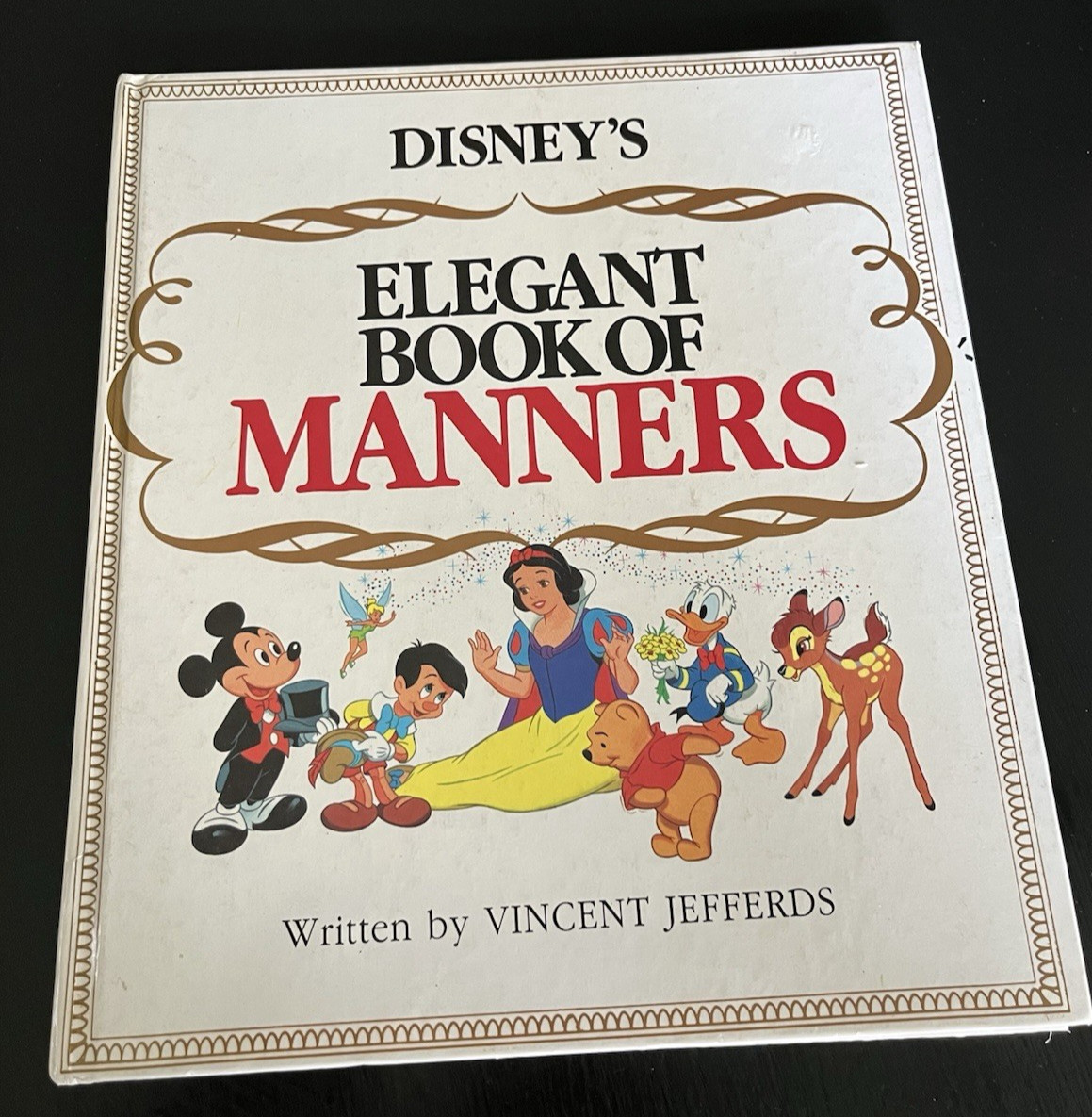 Vintage Disney’s Elegant Book Of Manners Hardback Book Featuring Many Characters