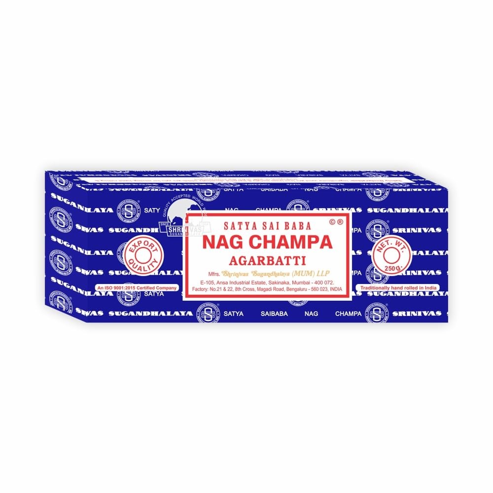 Satya Sai Baba Nag Champa Incense Sticks 250 gmx 2 500 Gram, 500 Gram Satya Sai Baba Nag Champa Incense Sticks 250 gmx 2 500 Gram, 500 Gram