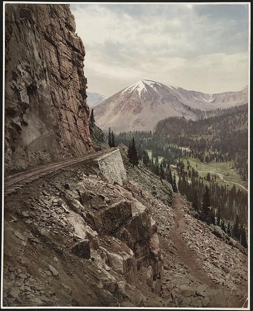Photo:The Palisades Alpine Pass Colorado c1899