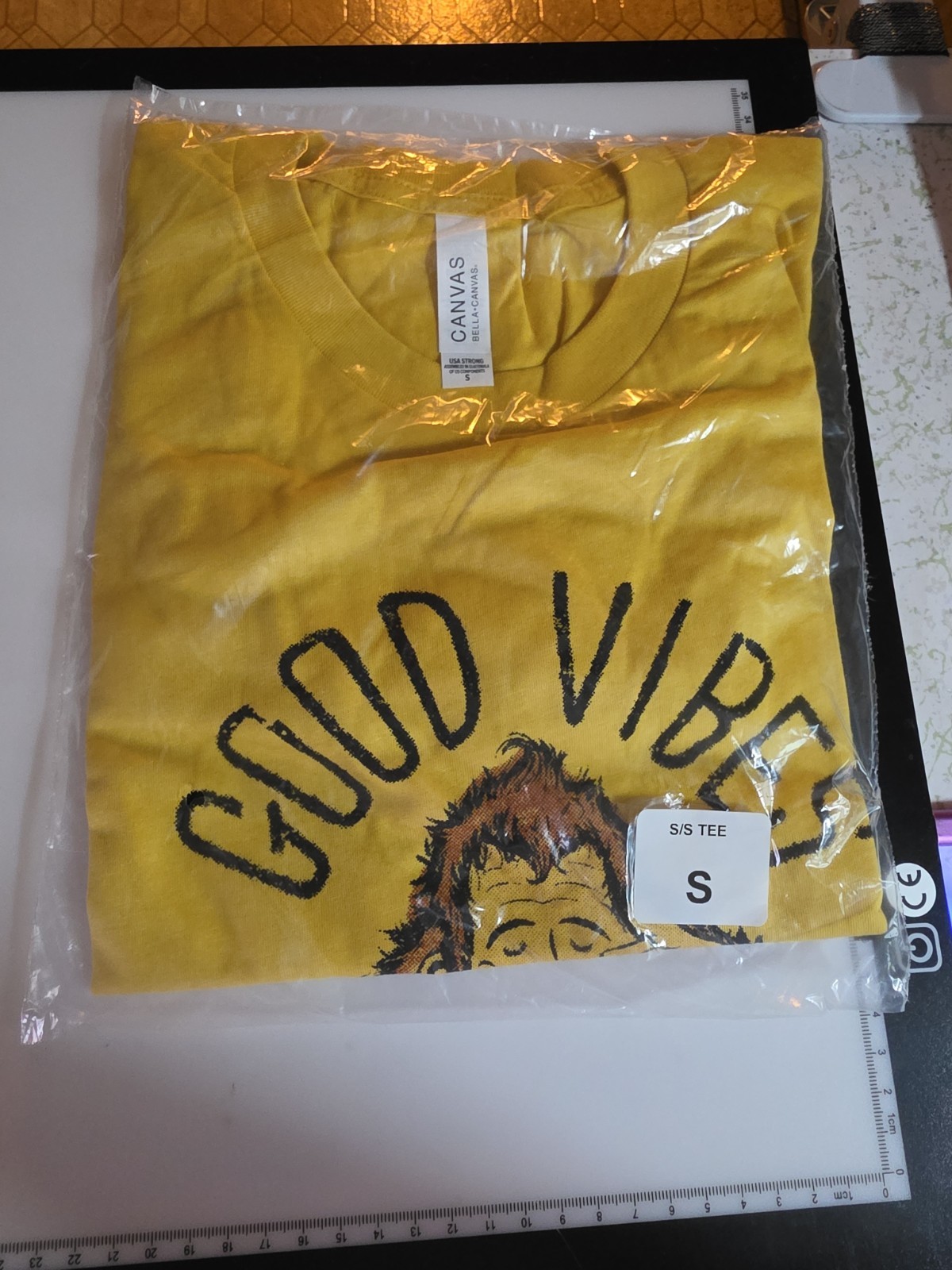 Dutch Bros Coffee Yellow Hood Vibes T-Shirt Size Small- UNOPENED Dutch Bros Coffee Yellow Hood Vibes T-Shirt Size Small- UNOPENED