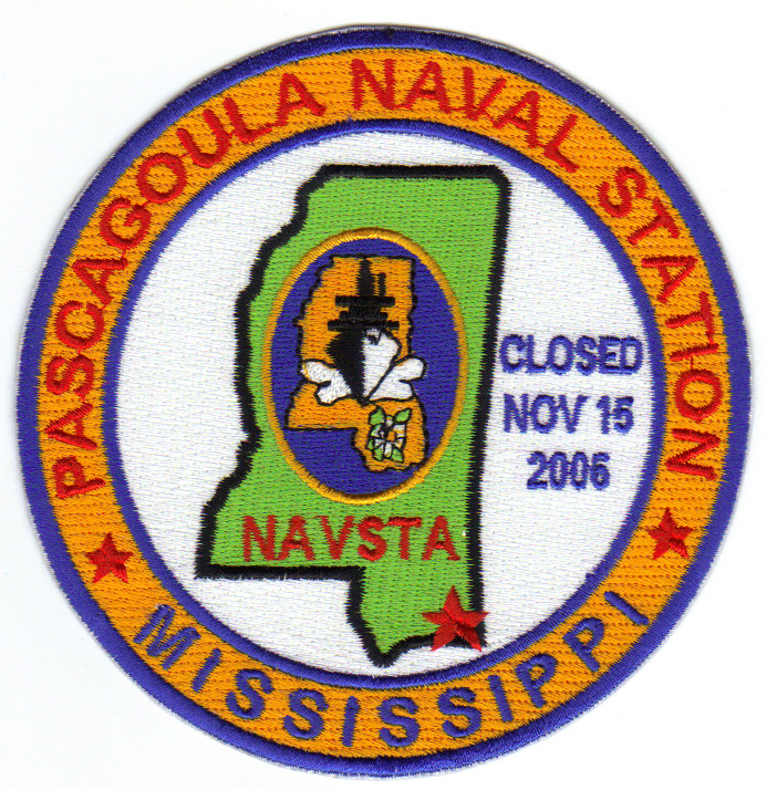 US NAVY BASE PATCH, PASCAGOULA NAVAL STATION, MISSISSIPPI                      Y