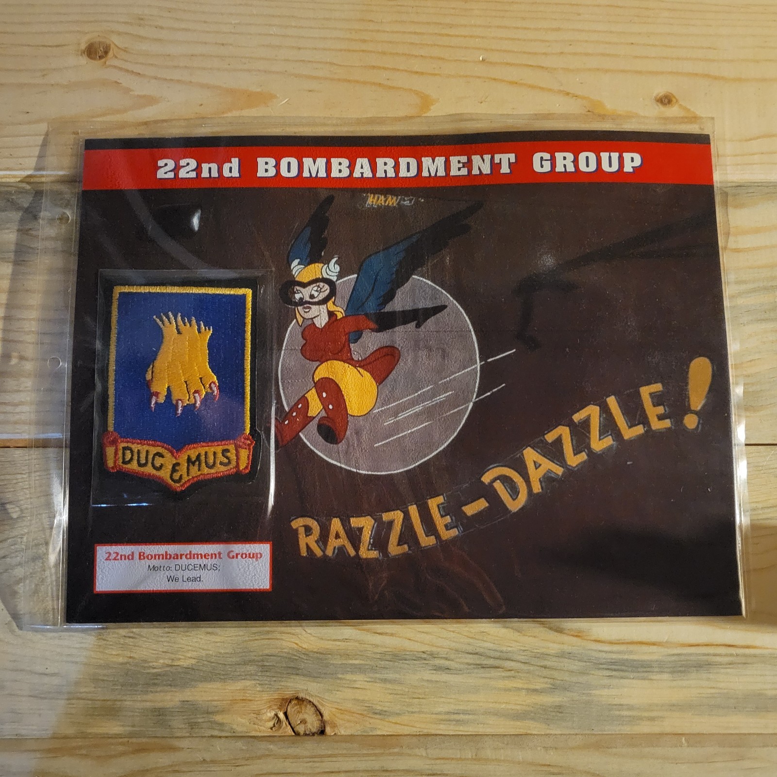 22nd BOMBARDMENT GROUP Willabee & Ward WWII AIR WAR PATCH We Lead RAZZLE-DAZZLE 22nd BOMBARDMENT GROUP Willabee & Ward WWII AIR WAR PATCH We Lead RAZZLE-DAZZLE