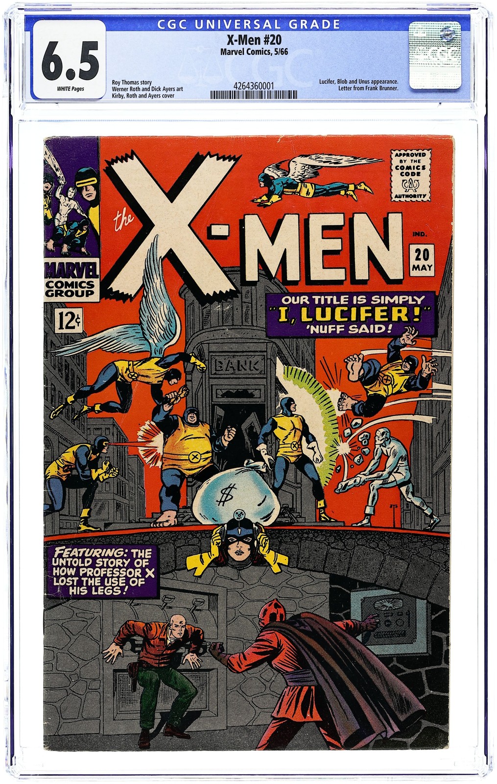 Uncanny X-Men #20 CGC 6.5 1966 4264360001