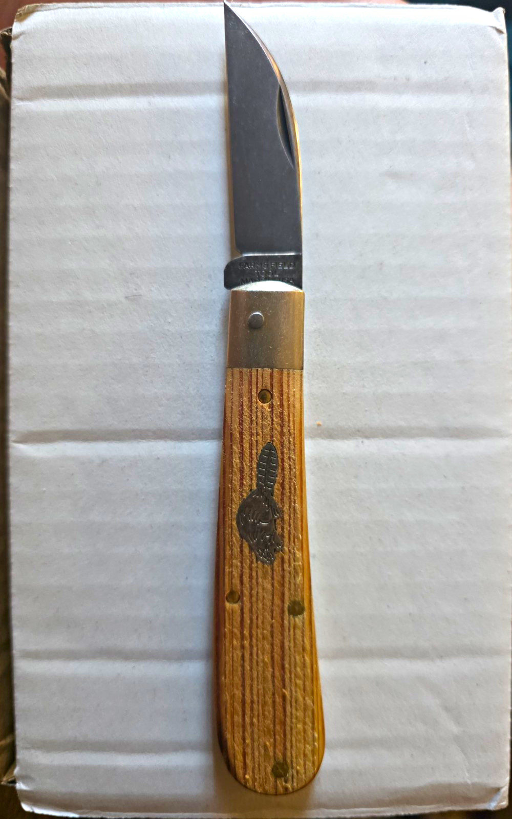 Great Eastern Cutlery Farm & Field 930126L &S  Combo Antique Heart Pine Wood