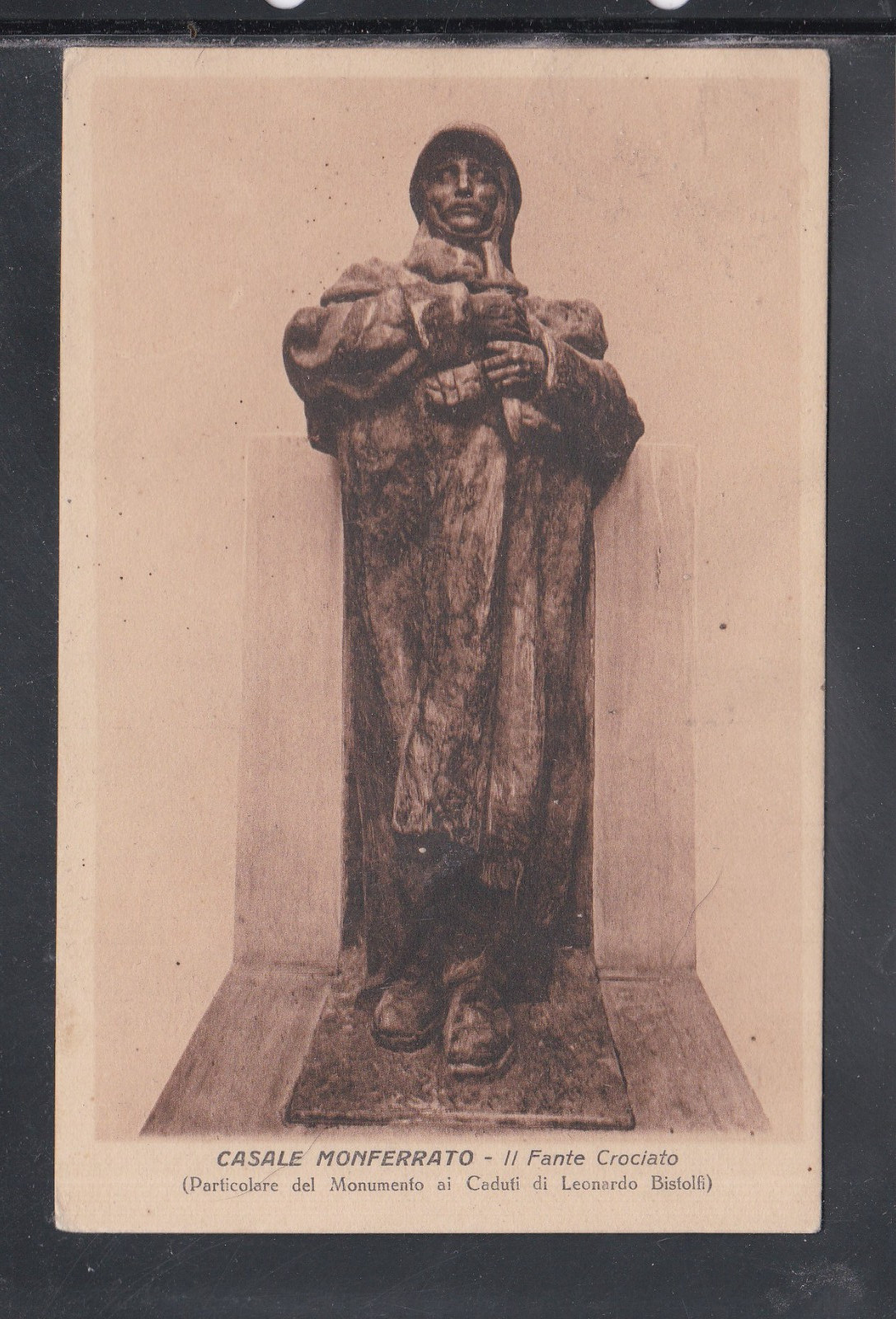 Postcard Casale Monferrato the Crusader Fante Monument Fallen AF1553
