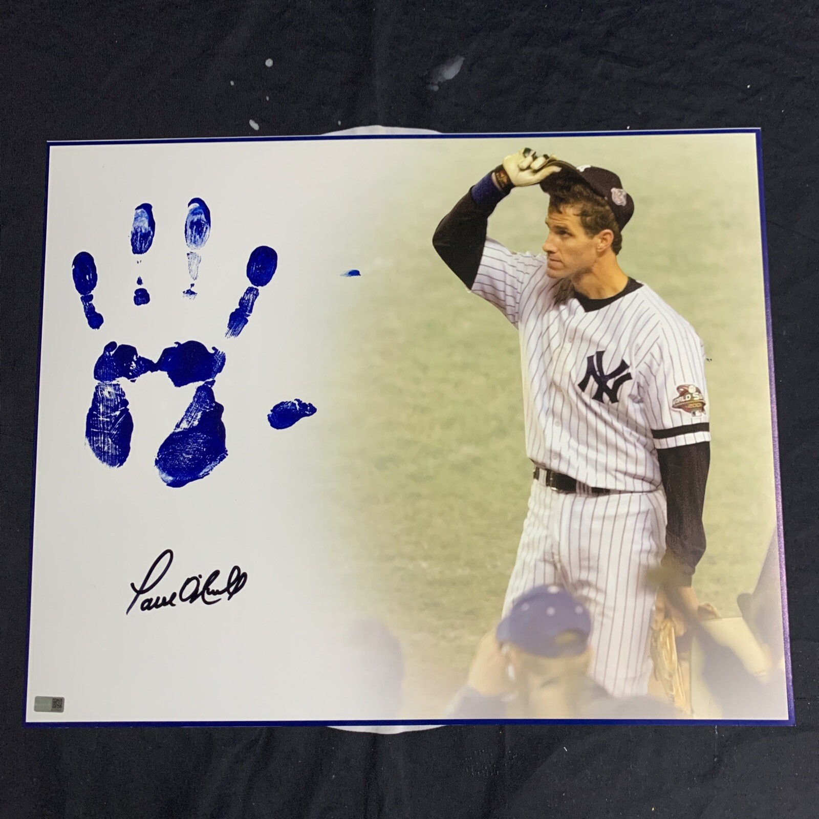 Paul O\'Neill Signed New York Yankees 16x20 Autographed Handprint Photo Steiner