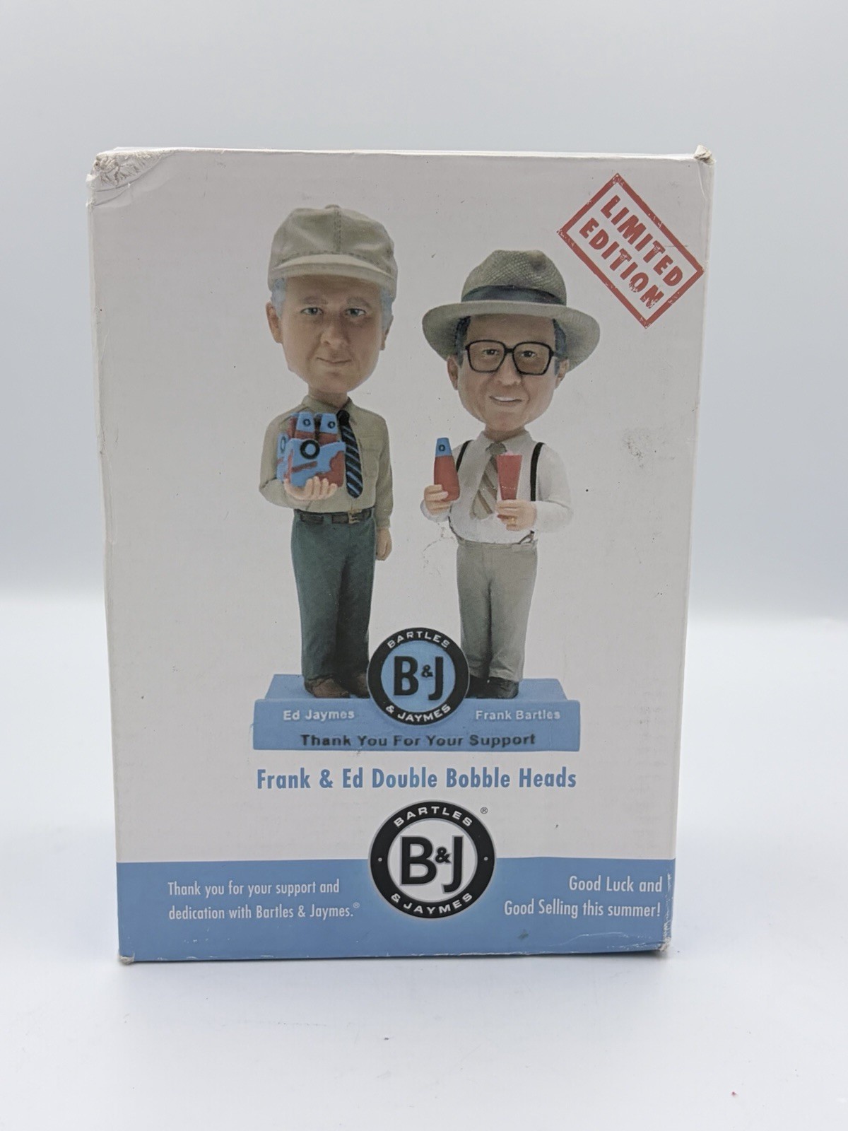 Frank & Ed Double Bobblehead Bartles & Jaymes Limited Edition Gallo Wine Cooler