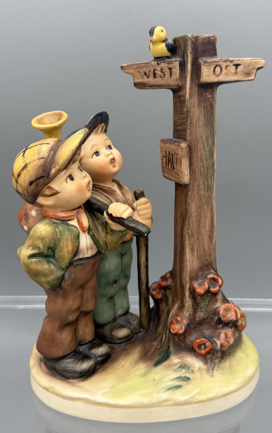VTG Limited Edition Goebel Hummel Crossroads W Germany Ceramic Figurine Statue VTG Limited Edition Goebel Hummel Crossroads W Germany Ceramic Figurine Statue