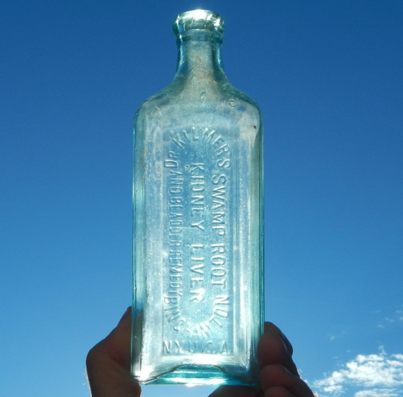 DR KILMERS SWAMP ROOT KIDNEY LIVER AND BLADDER REMEDY BINGHAMTON NY BOTTLE