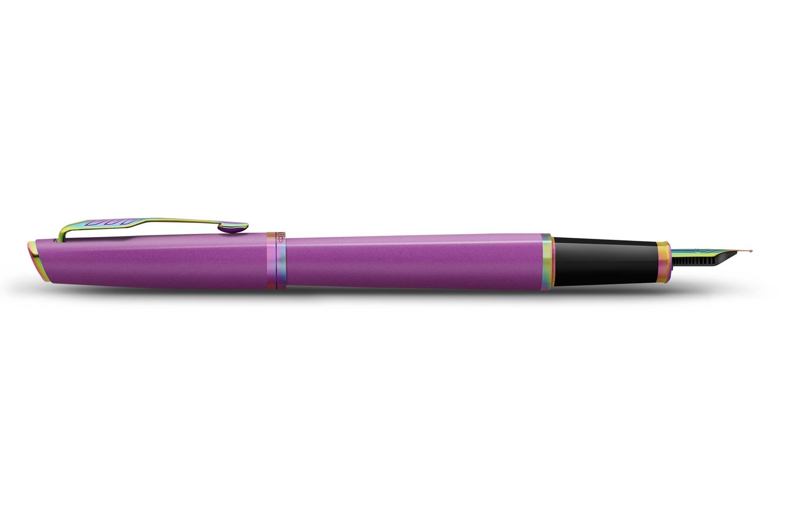 Parker Meridian Fountain Pen Grape Rainbow Trim F 2256542 Gift Box Japan