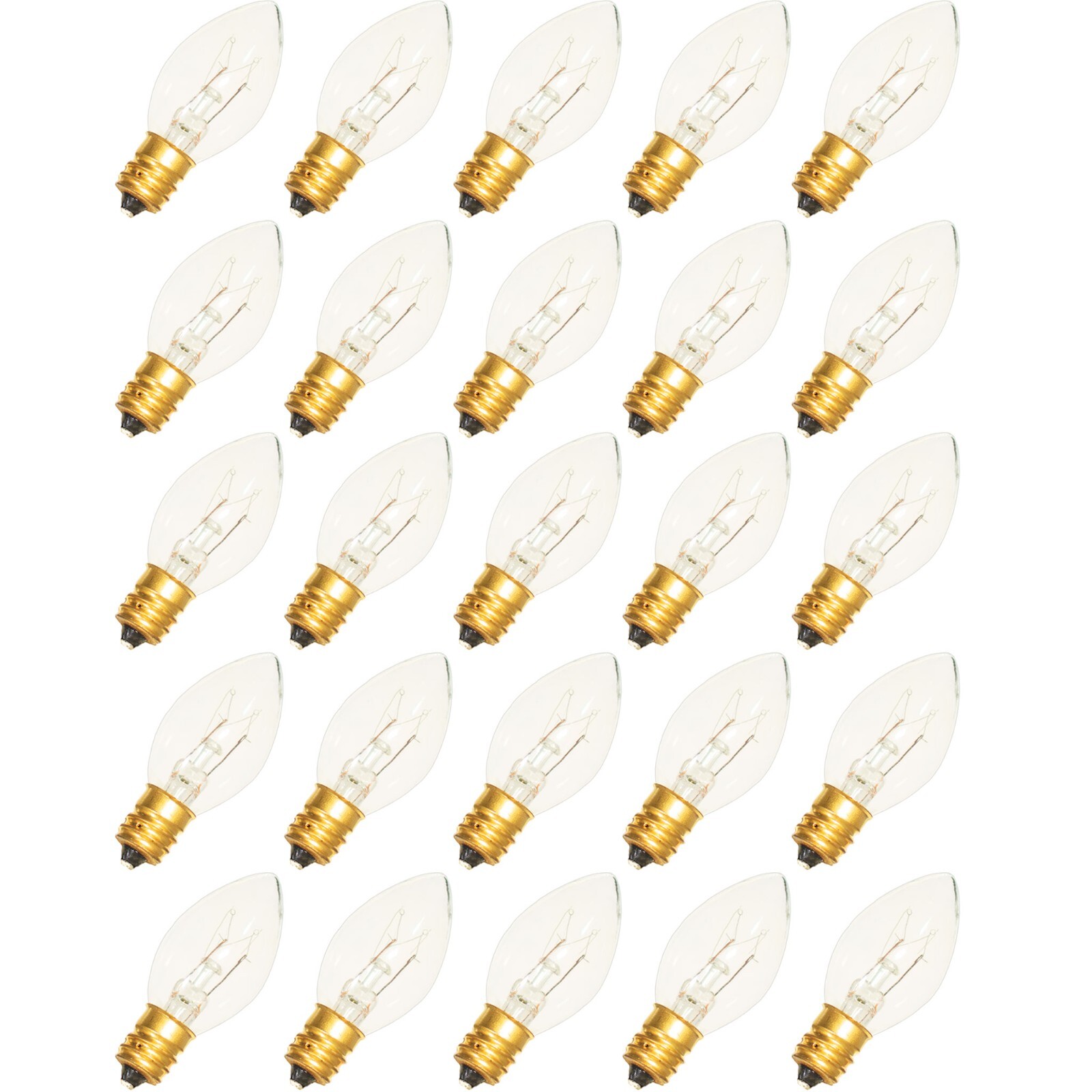 C-9 CLEAR STEADY BULBS - BRAND NEW 1 BOX OF 25 C9 CLEAR TRANSLUCENT STEADY BULBS C-9 CLEAR STEADY BULBS - BRAND NEW 1 BOX OF 25 C9 CLEAR TRANSLUCENT STEADY BULBS