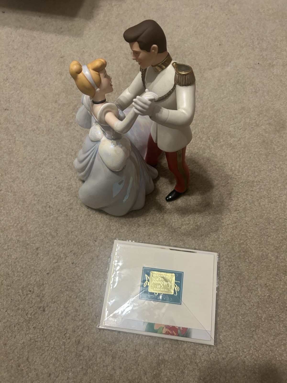 Disney -Cinderella And Prince Charming, “So This Is Love”, With COA *READ DESC* Disney -Cinderella And Prince Charming, “So This Is Love”, With COA *READ DESC*