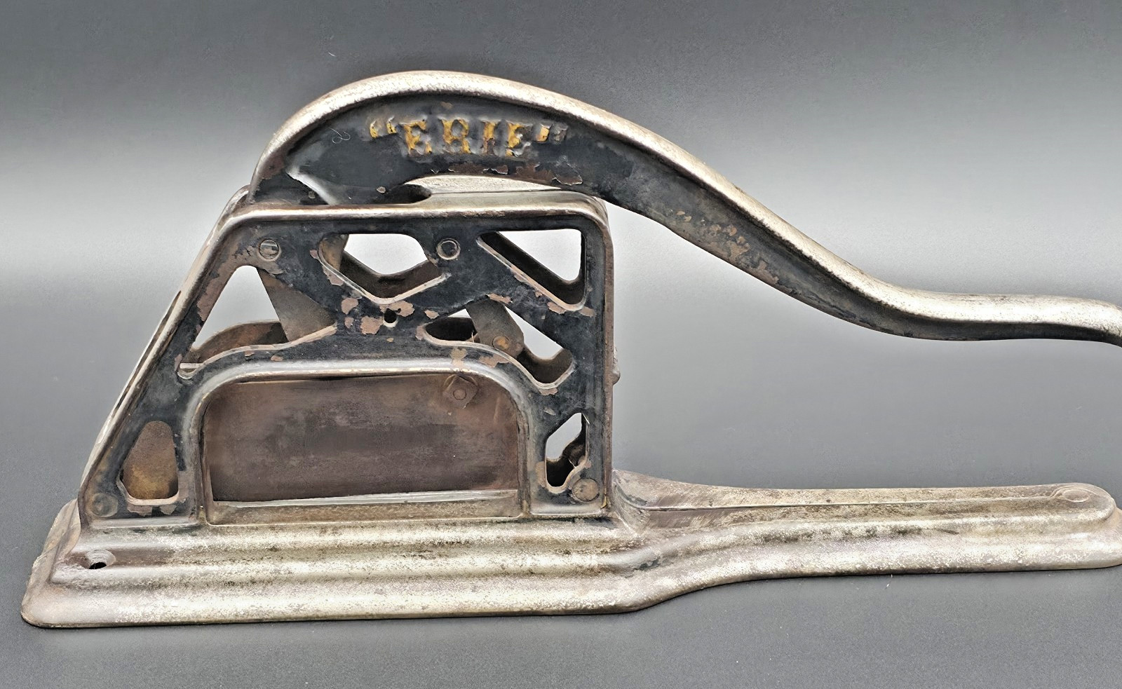 Antique 1883 Griswold 'The Erie' Cast Iron Plug Tobacco Cutter-Tobacciana VTG Antique 1883 Griswold 'The Erie' Cast Iron Plug Tobacco Cutter-Tobacciana VTG