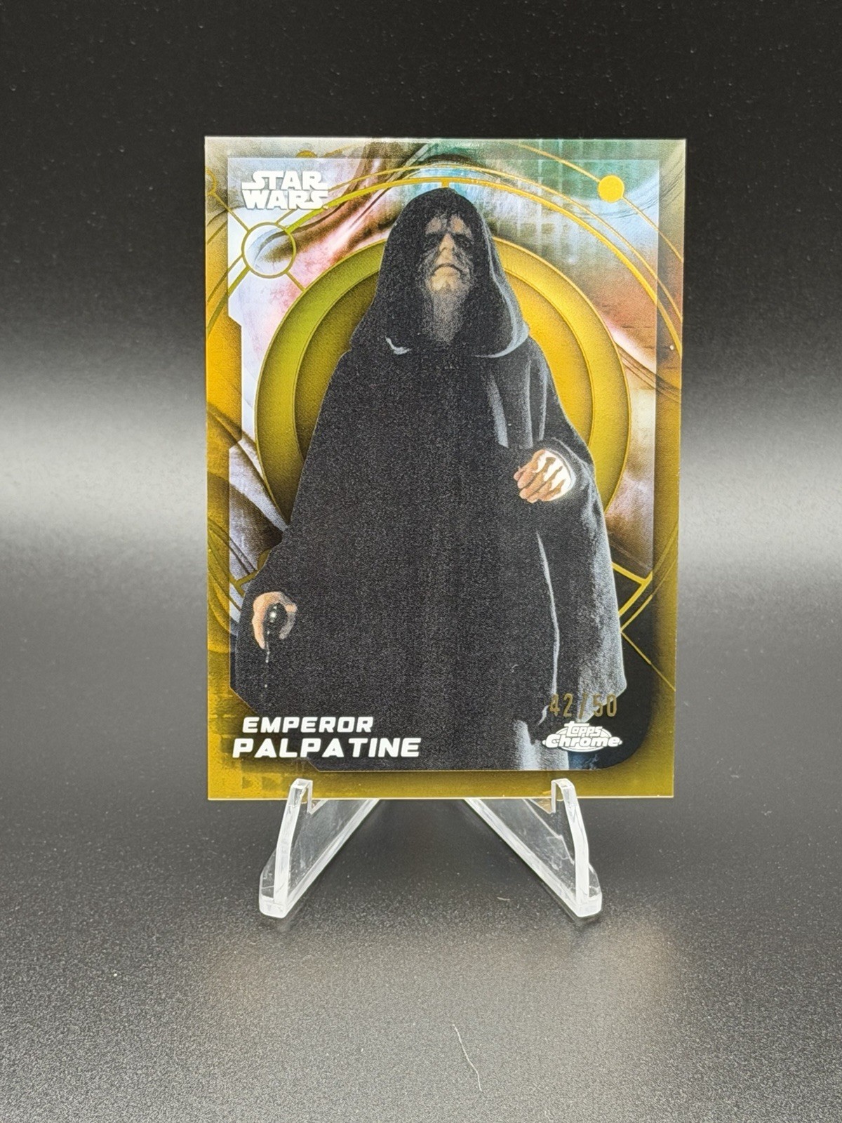 2026 Topps Chrome Star Wars - Emperor Palpatine #66 - Gold Refractor /50