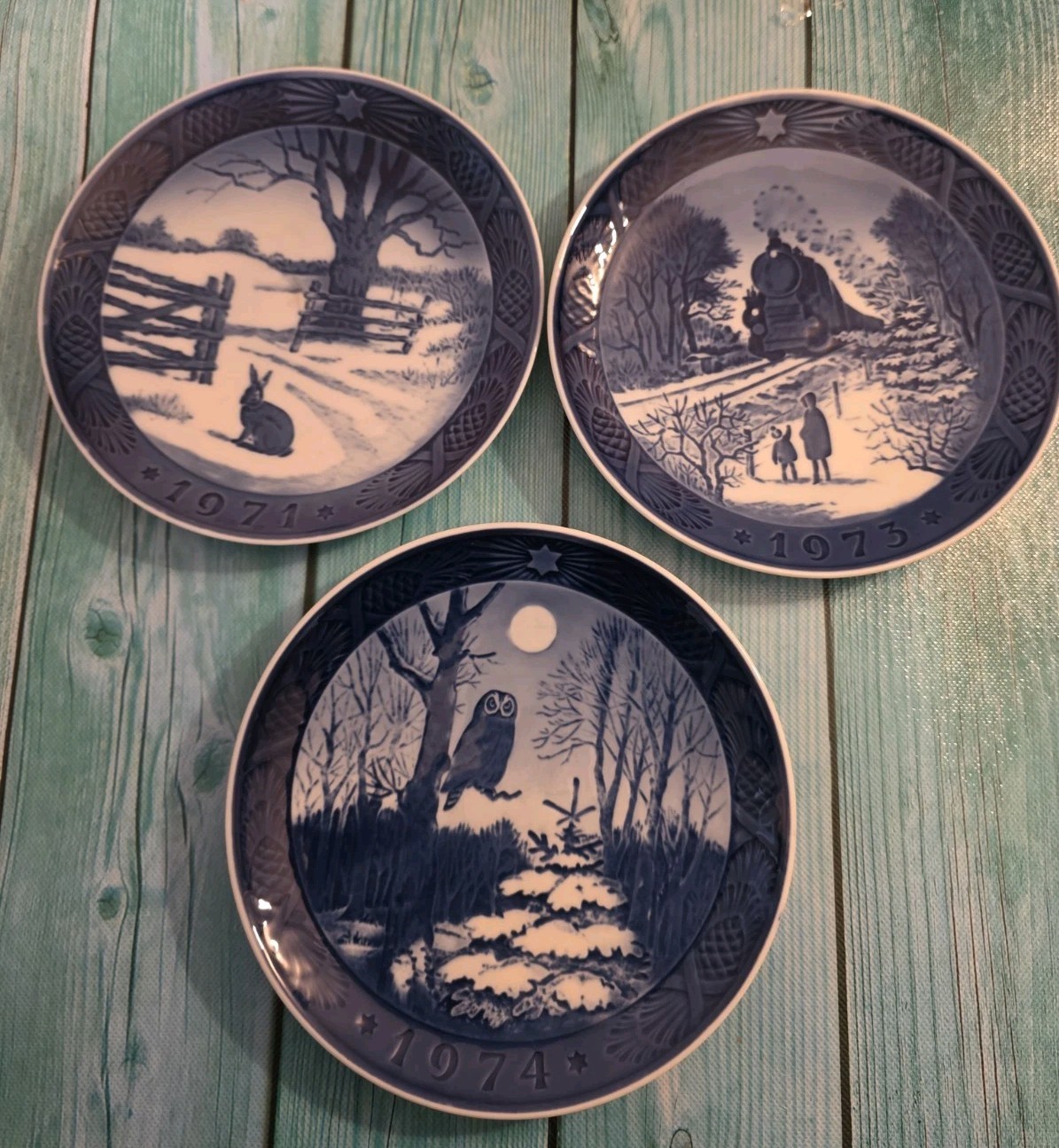 🔥Lot Of 3 ROYAL COPENHAGEN Christmas Collectors Plates🔥 🔥Lot Of 3 ROYAL COPENHAGEN Christmas Collectors Plates🔥