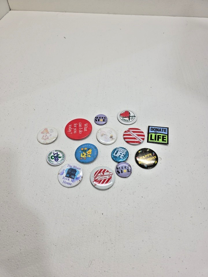Vintage Modern Pin Button Pinback Lot Pins Fun Sayings
