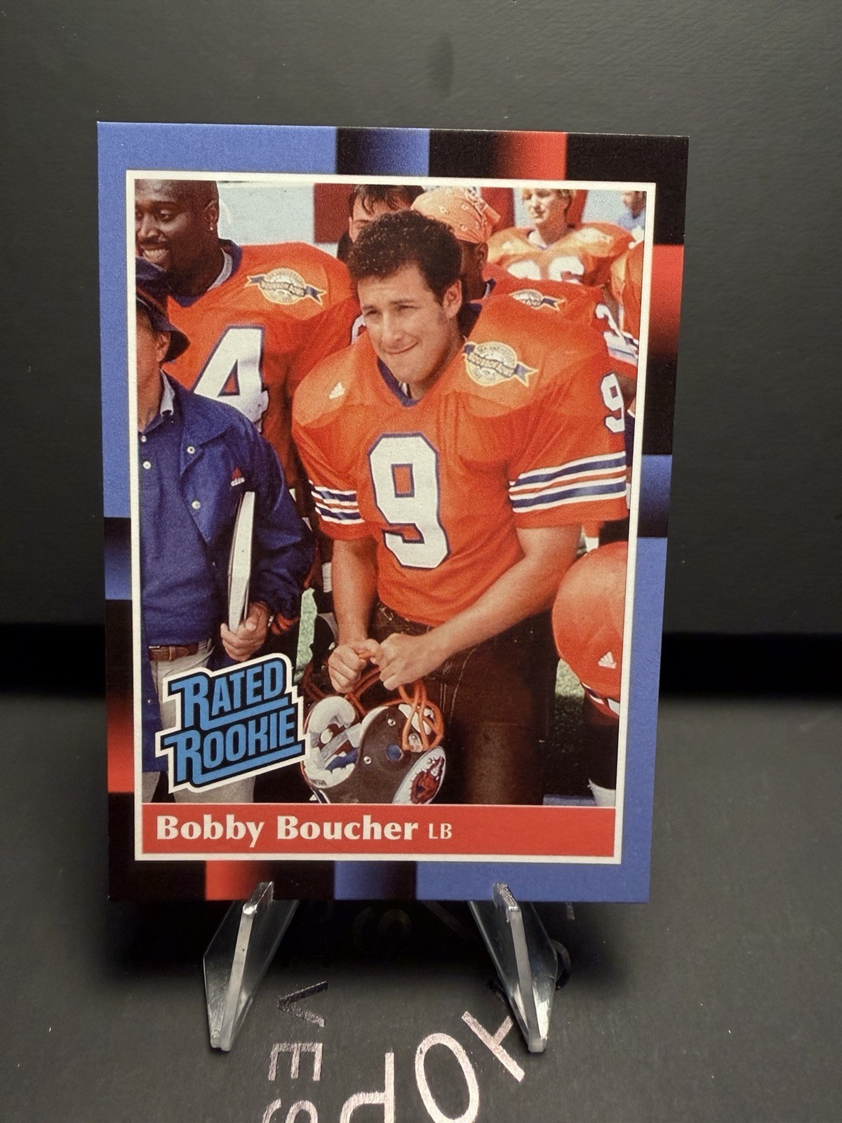Bobby Boucher Custom Baseball Card - Donruss Rated Rookie The Waterboy