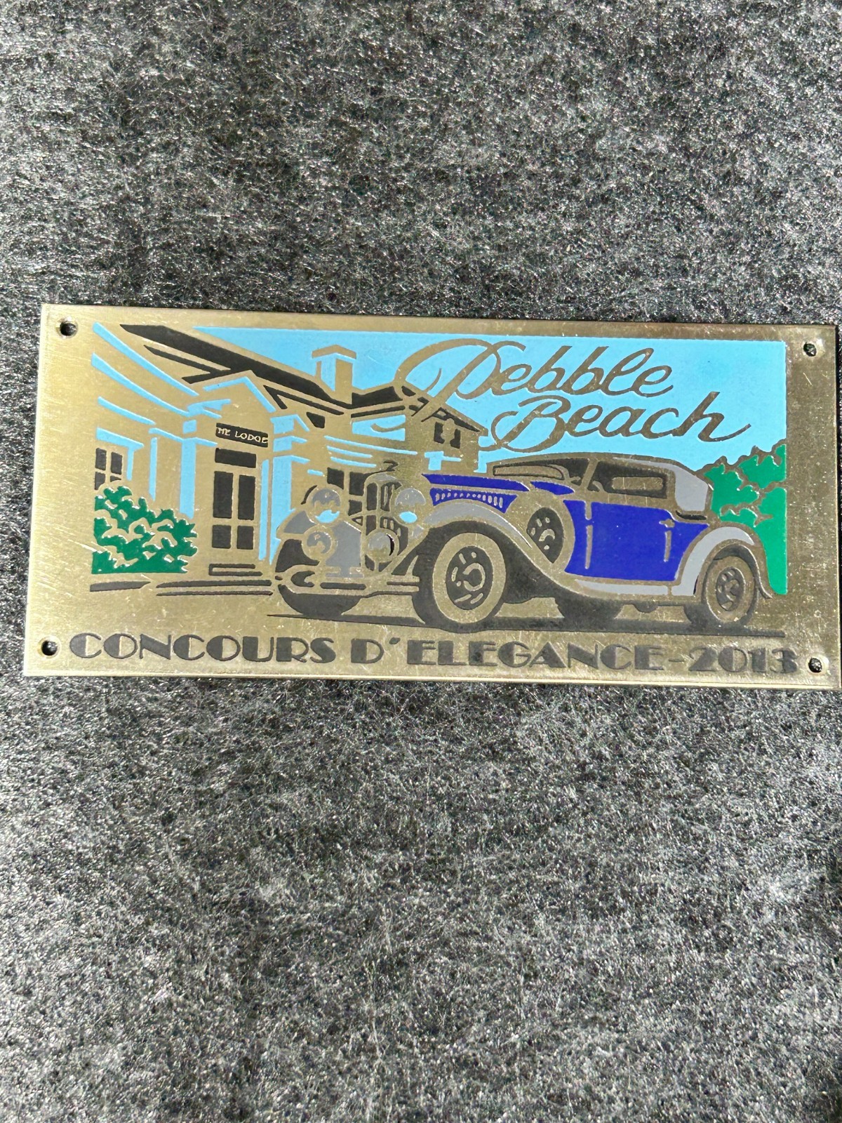 2013 Pebble Beach Concours d\'Elegance Dash Plaque -  LINCOLN Ltd Ed
