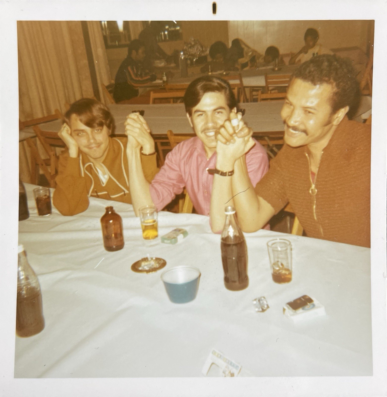 Vintage Photo Handsome Men Holding Hands Affectionate Friends 1960s Gay Int