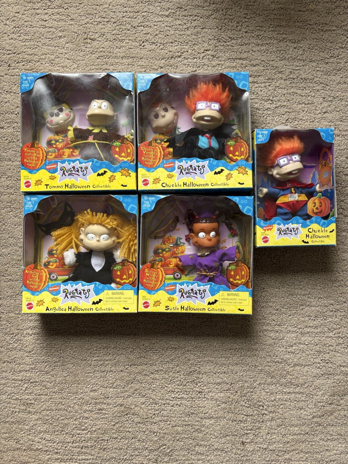 Mattel Rugrats Halloween Boxed 4-Pack Figures Tommy Chuckie Angelica Susie