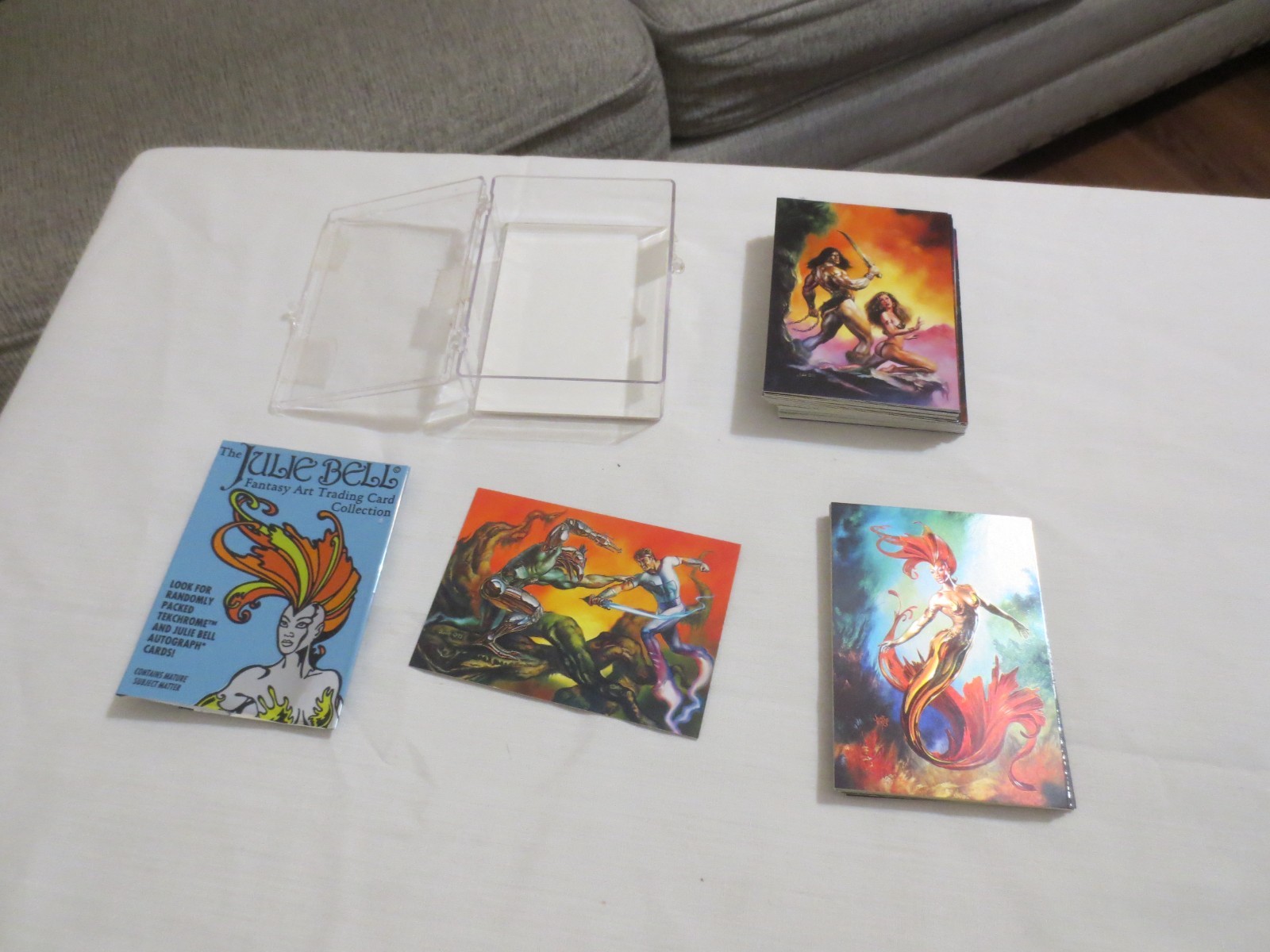 1994 Julie Bell CARDS COMPLETE SET total of 56 w/ TEKCHROME Cards 1994 Julie Bell CARDS COMPLETE SET total of 56 w/ TEKCHROME Cards