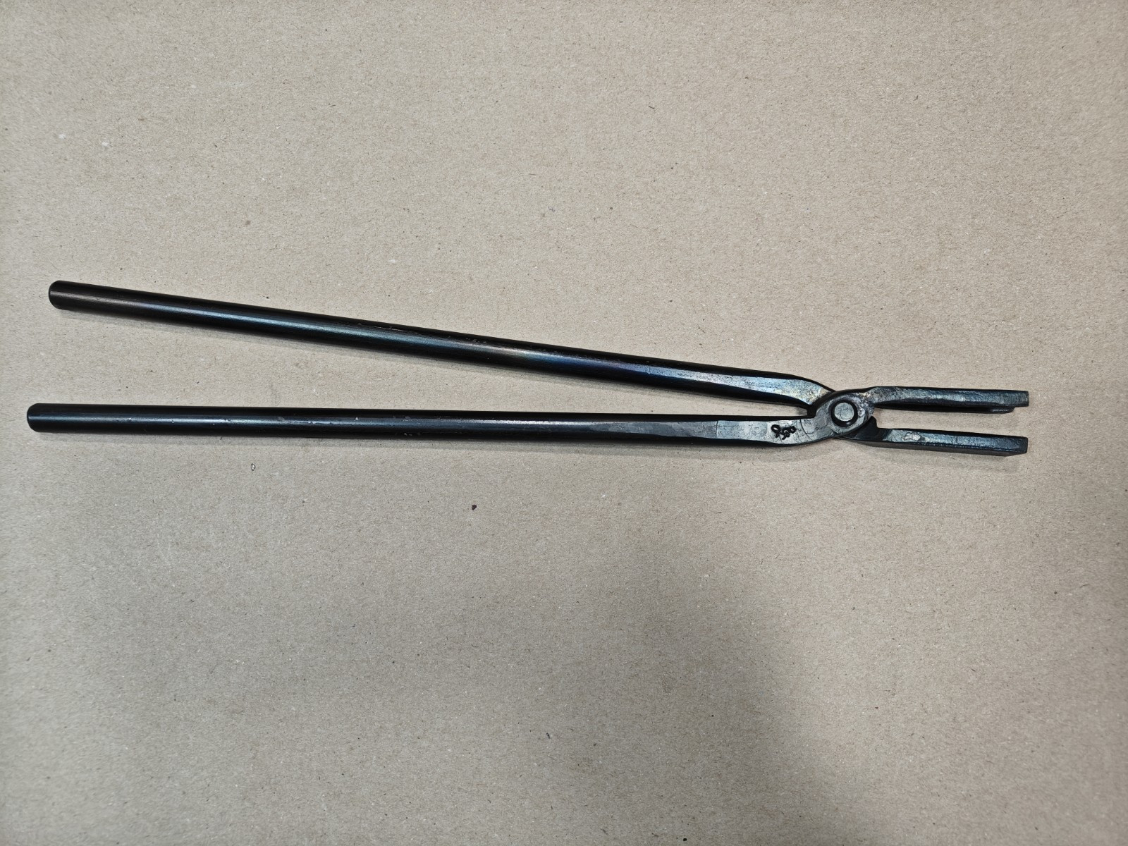 Custom Round Hollow Nose Blacksmith Tongs, 18 Custom Round Hollow Nose Blacksmith Tongs, 18