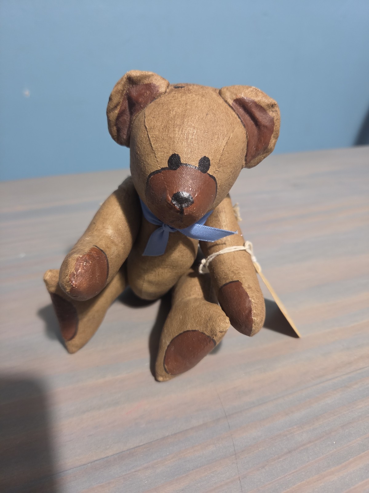 Vintage Handcrafted Jointed Papier-Mache TeddyBear 7 Vintage Handcrafted Jointed Papier-Mache TeddyBear 7