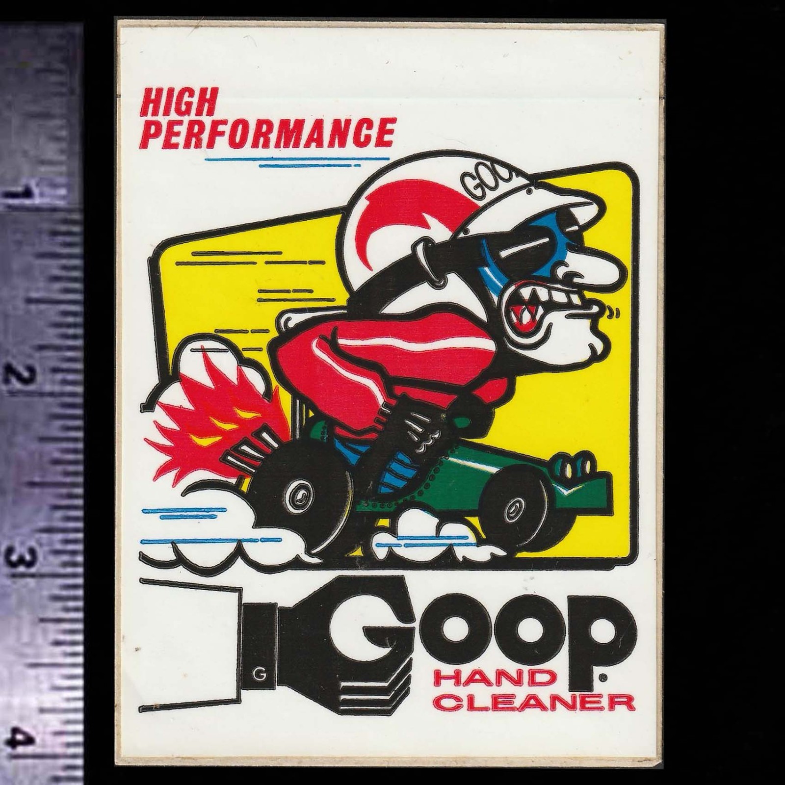 GOOP Hand Cleaner - Original Vintage 1960's 70's Racing Decal/Sticker GOOP Hand Cleaner - Original Vintage 1960's 70's Racing Decal/Sticker