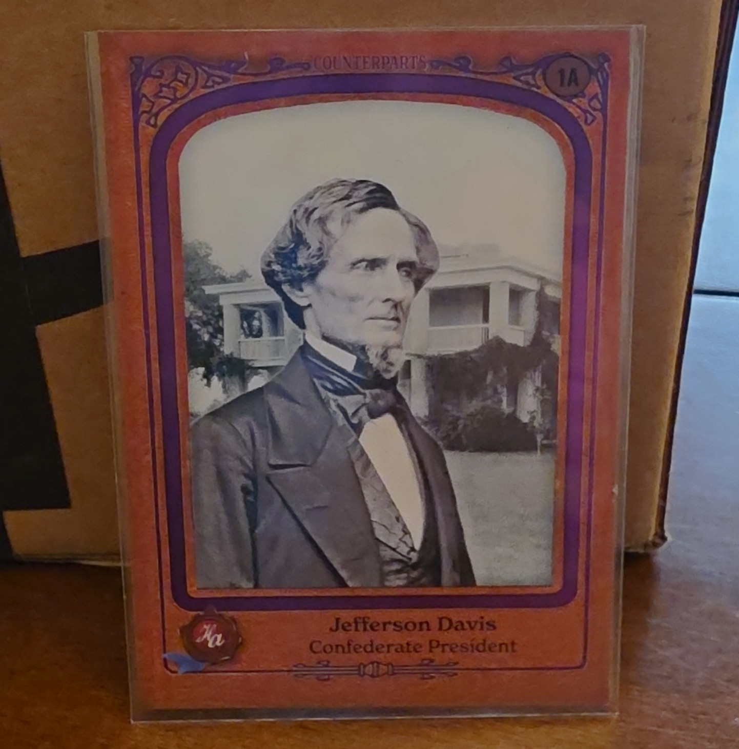 Historic Autographs 2022 Counterparts #1A Jefferson Davis Serial Numbered 1/1