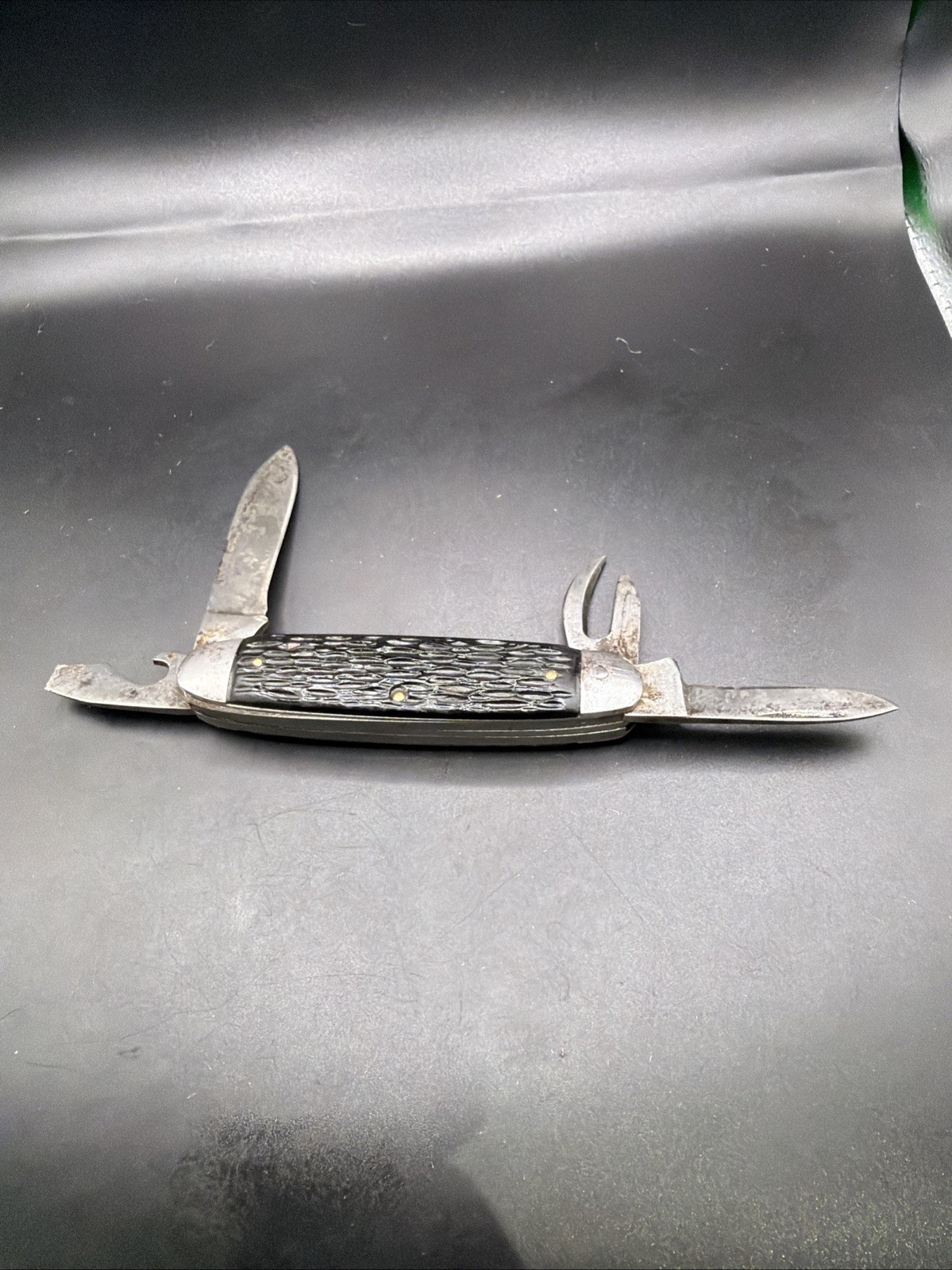 Vintage PAL Cutlery Co 4 Blade Camp Scout Folding Pocket Knife USA Patina 1940s Vintage PAL Cutlery Co 4 Blade Camp Scout Folding Pocket Knife USA Patina 1940s