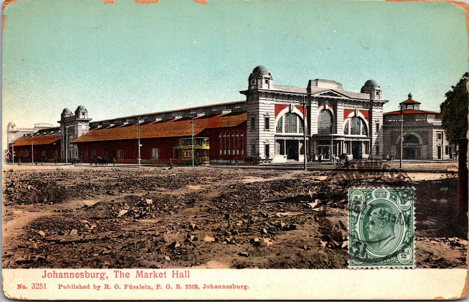 Johannesburg South Africa Transvaal Stamp Postcard used 1927