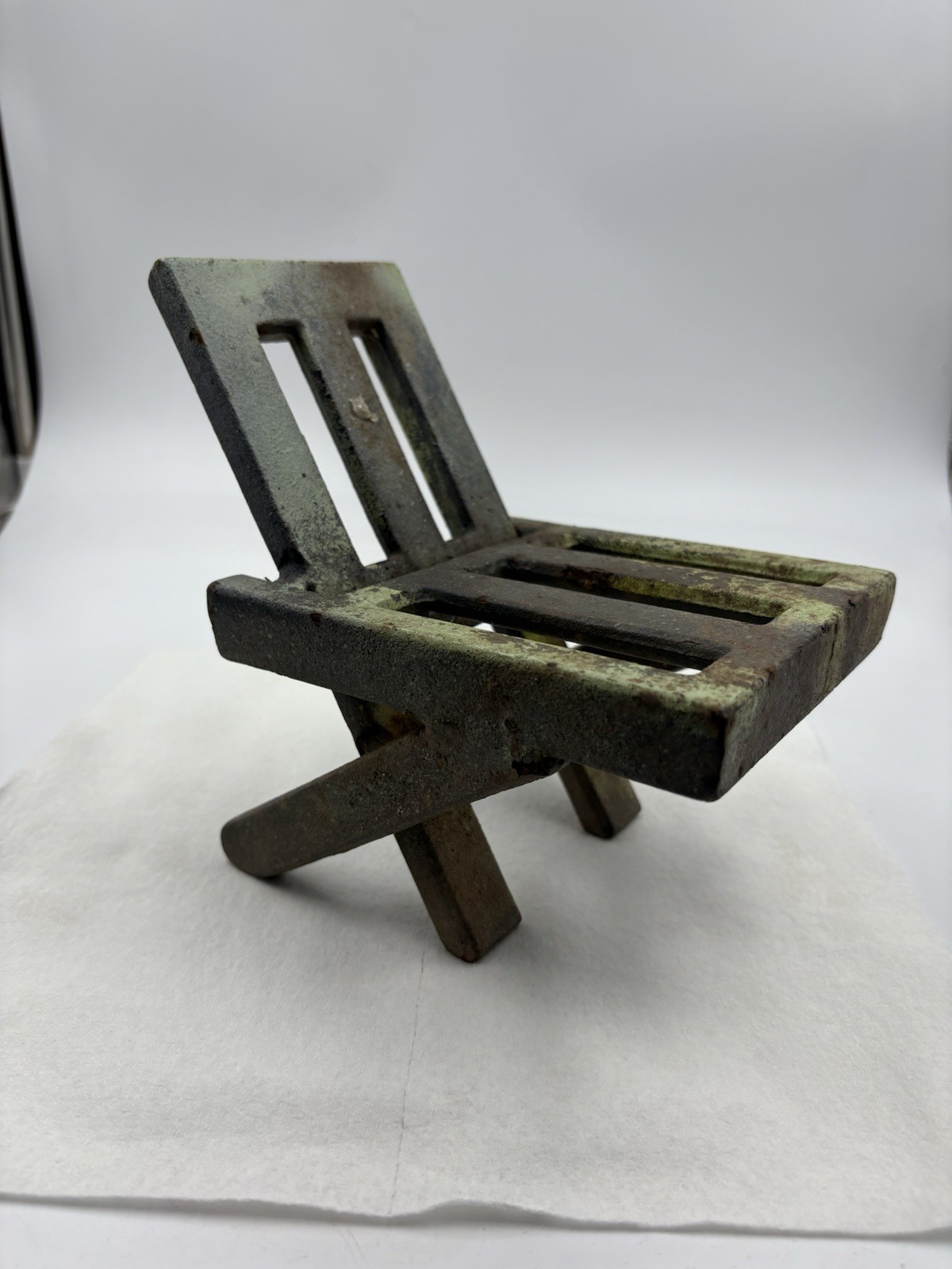 VTG Cast Iron Garden Chair Fro Set With Frogs (Chair Only)