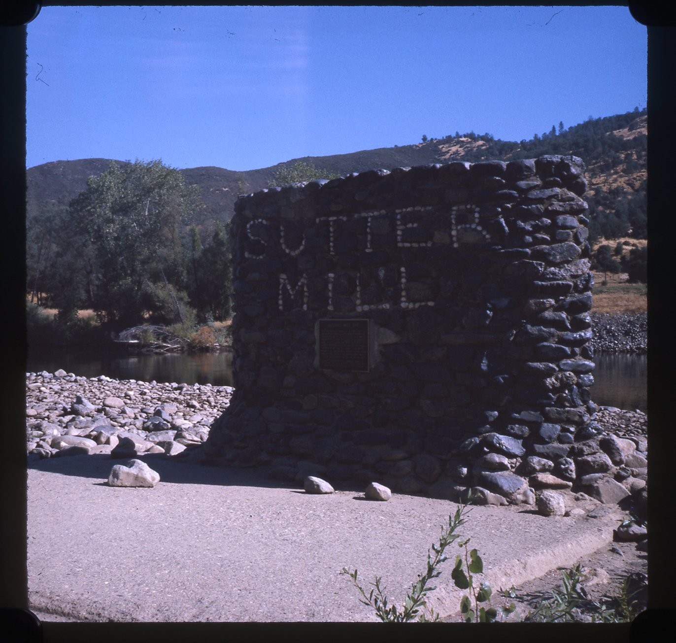sl47 Slide 1960's Sutter Mill California Gold Rush Historic Site 069a