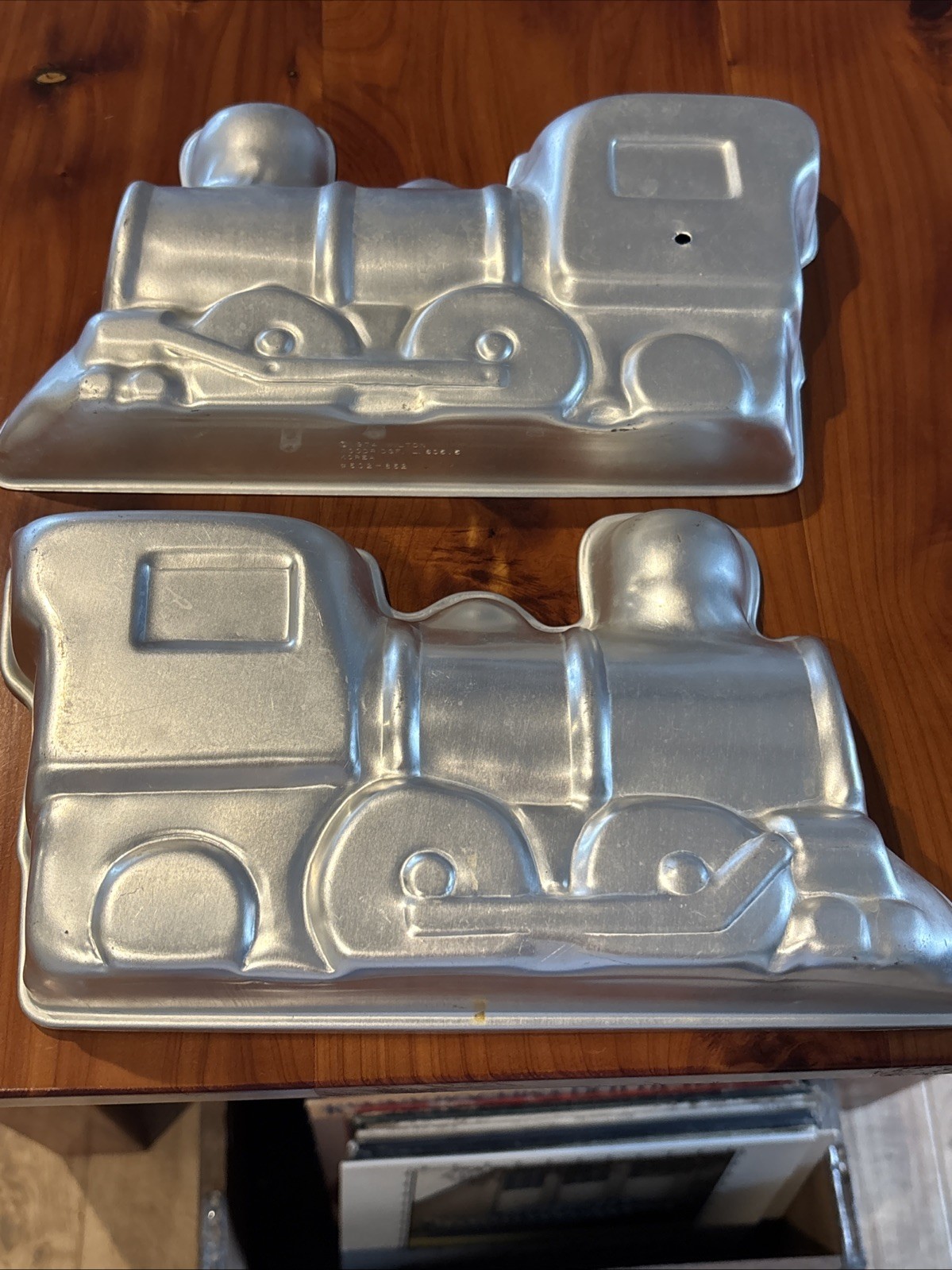 VTG Wilton 3D Cake Pan Dessert Mold #502-852 TRAIN ©️1974 Korea 6x10.5x3.5” VTG Wilton 3D Cake Pan Dessert Mold #502-852 TRAIN ©️1974 Korea 6x10.5x3.5”