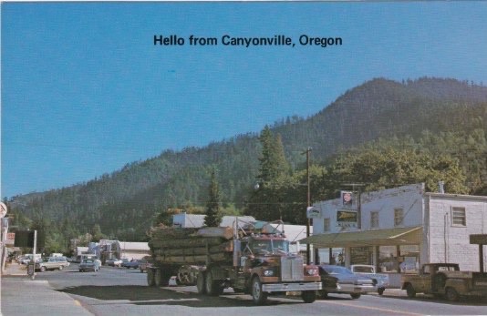 Downtown Street Scene-Hello From CANYONVILLE, Oregon