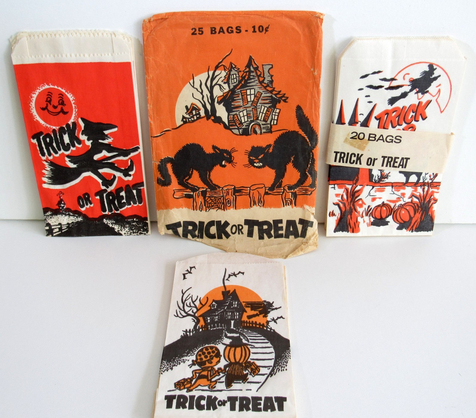 41 Vintage Halloween Trick or Treat Small Bags - Unused - 41 Vintage Halloween Trick or Treat Small Bags - Unused -