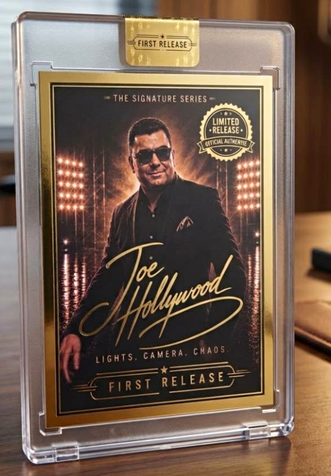 Joe Hollywood Signature Series Gold Foil  Card First Release Limited Edition 