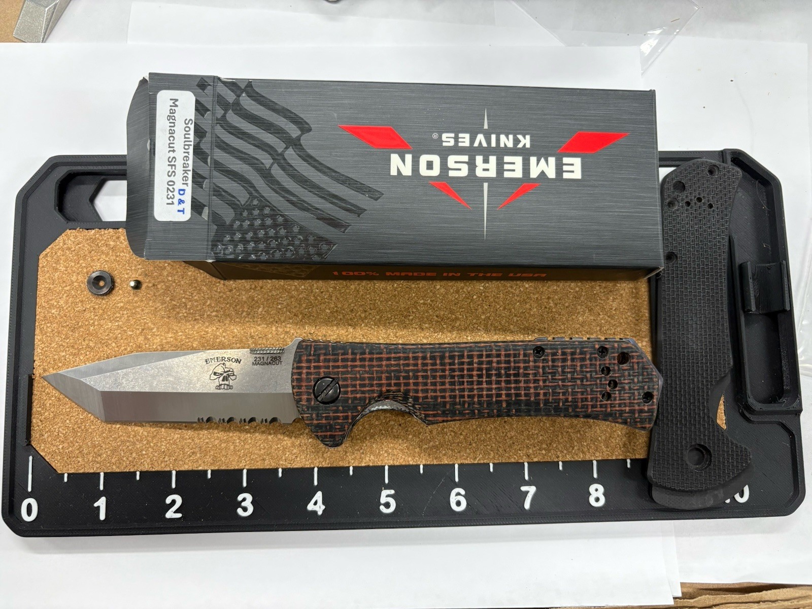 Emerson Knives Soulbreaker Magnacut With Backspacer, OS Thumb Disk And New Scale