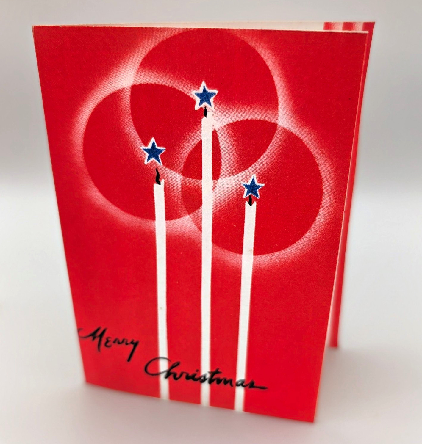Lot of Vintage Christmas Cards Unused 1930's 1940's Art Deco Candle Made in USA